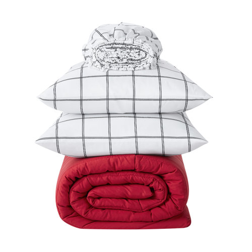 Serta Simply Clean Microfiber Reversible 7 Piece Comforter Set